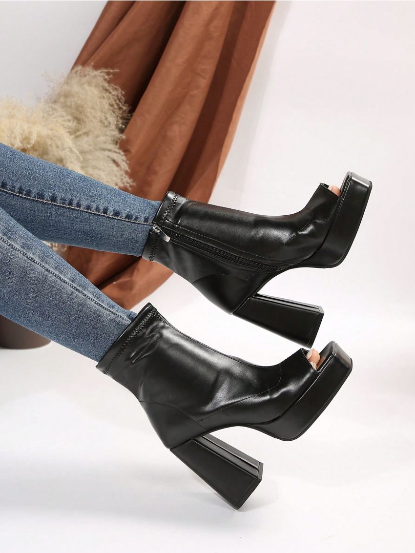 New Arrival Spring & Autumn Fashionable Single Ankle Boots For Daily Wear