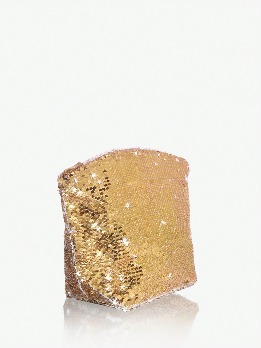 SHEIN SXY Sequin Overlay Women Evening Bag