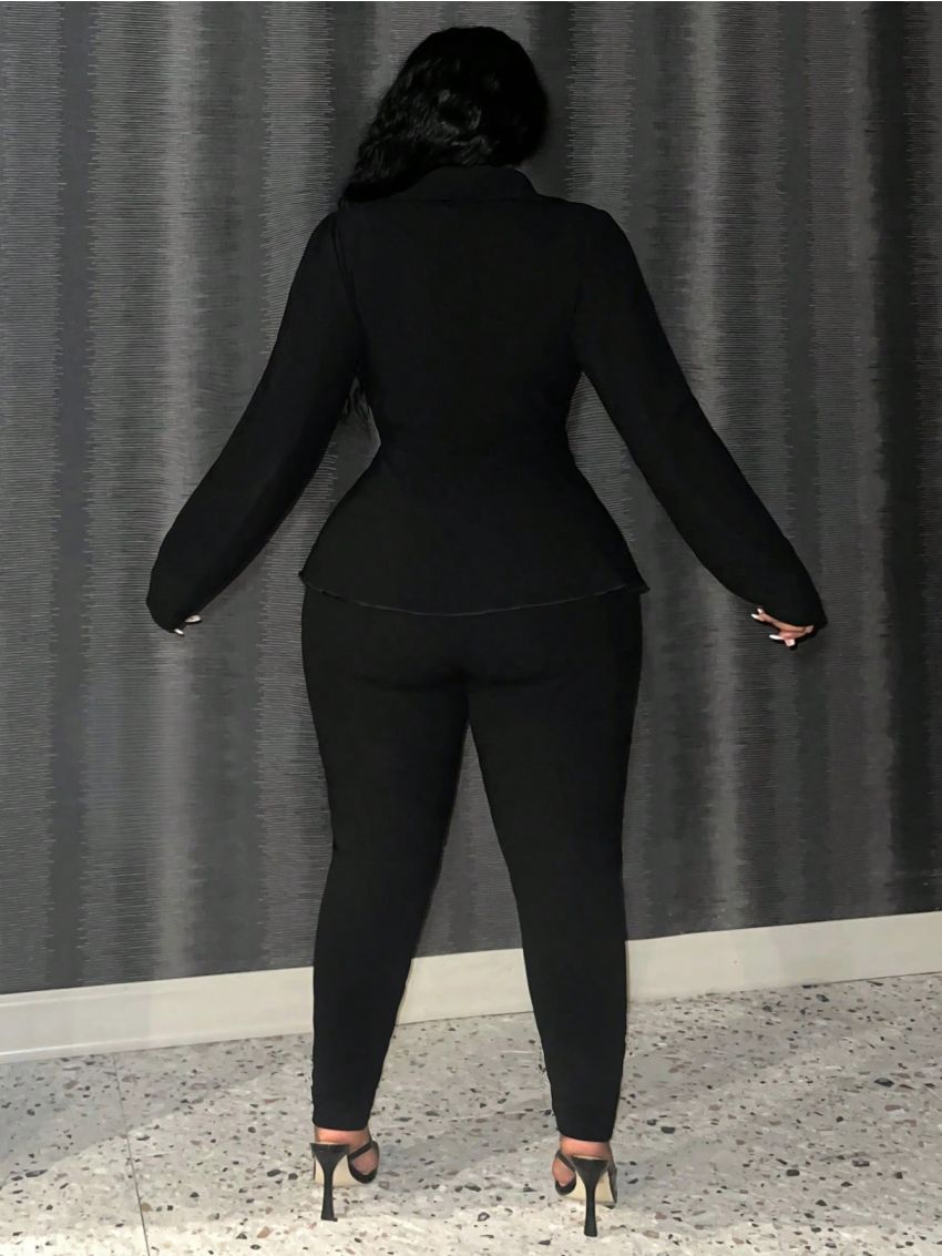 SHEIN Slayr Women's Large Size Solid Color Suit