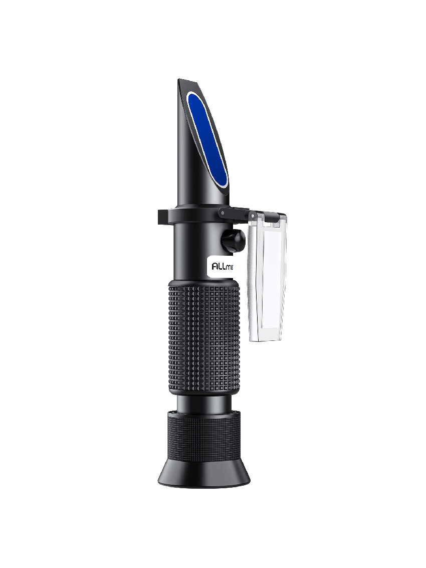 Refractometer for Grape Wine Brewing, Measuring Sugar Content in Original Grape Juice and Predicting The Wine Alco-hol Degree, Dual Scale of 0-40% Brix & 0-25% vol Alco-hol