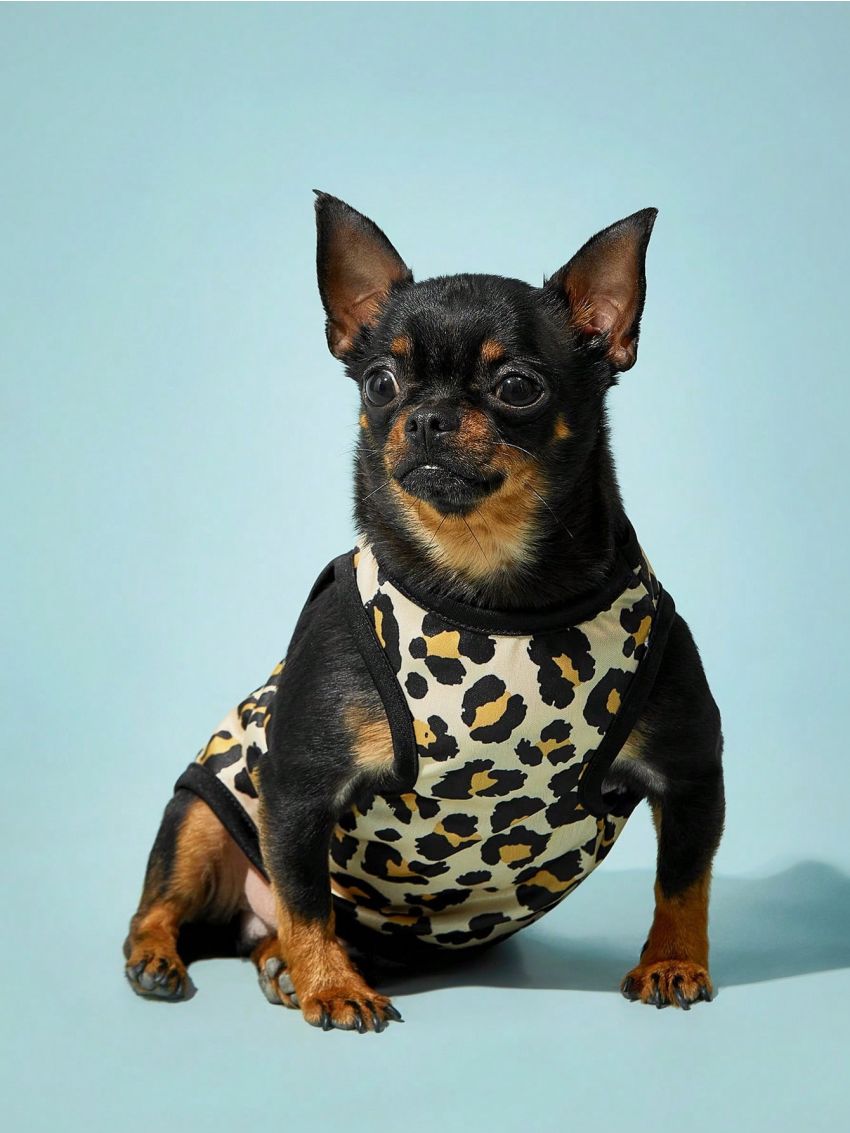 PETSIN Petsin Leopard Printed Pet Vest For Cats And Dogs