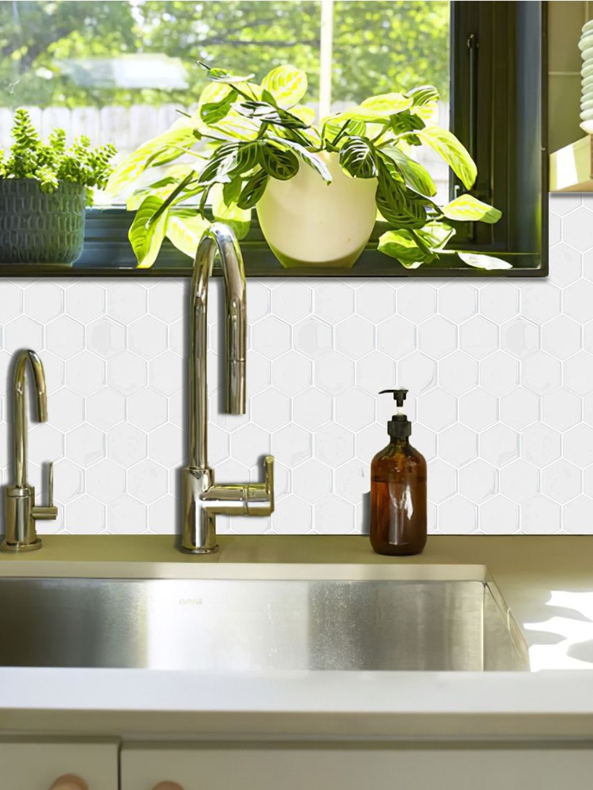 1pc Geometric Pattern Waterproof Anti-slip Kitchen Sticker