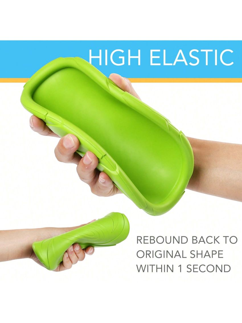 Dog Frisbees, 2 Pack, 7 Inch Dog Flying Disc, Durable Dog Toys, Nature Rubber Floating Flying Saucer for Water Pool Beach, Orange and Green