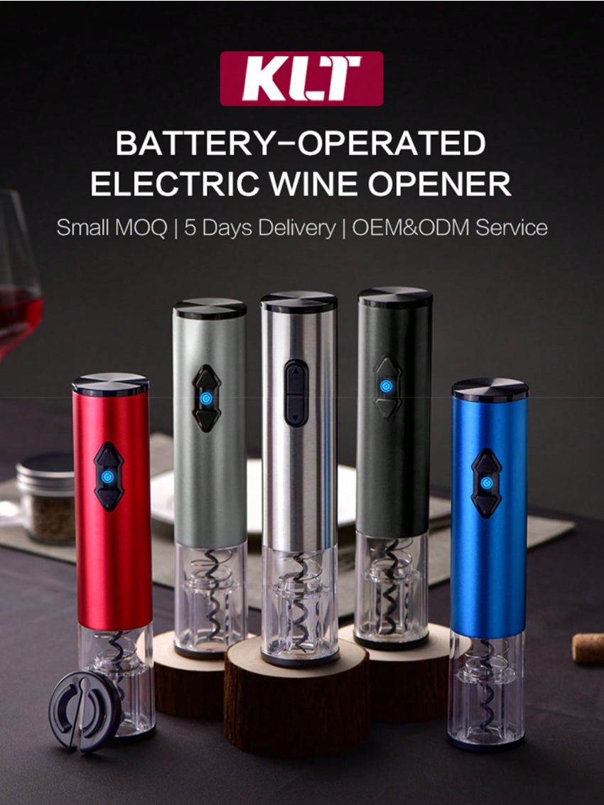 1pc Metal Automatic Wine Bottle Opener, Household Electric Wine Opener