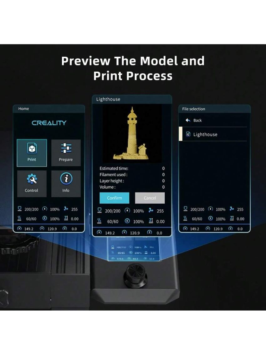 Creality Ender 3 V2 Neo 3D Printer with CR Touch Auto Leveling Kit PC Spring Steel Platform Full-Metal Extruder, 95% Pre-Installed 3D Printers with Resume Printing and Model Preview Function