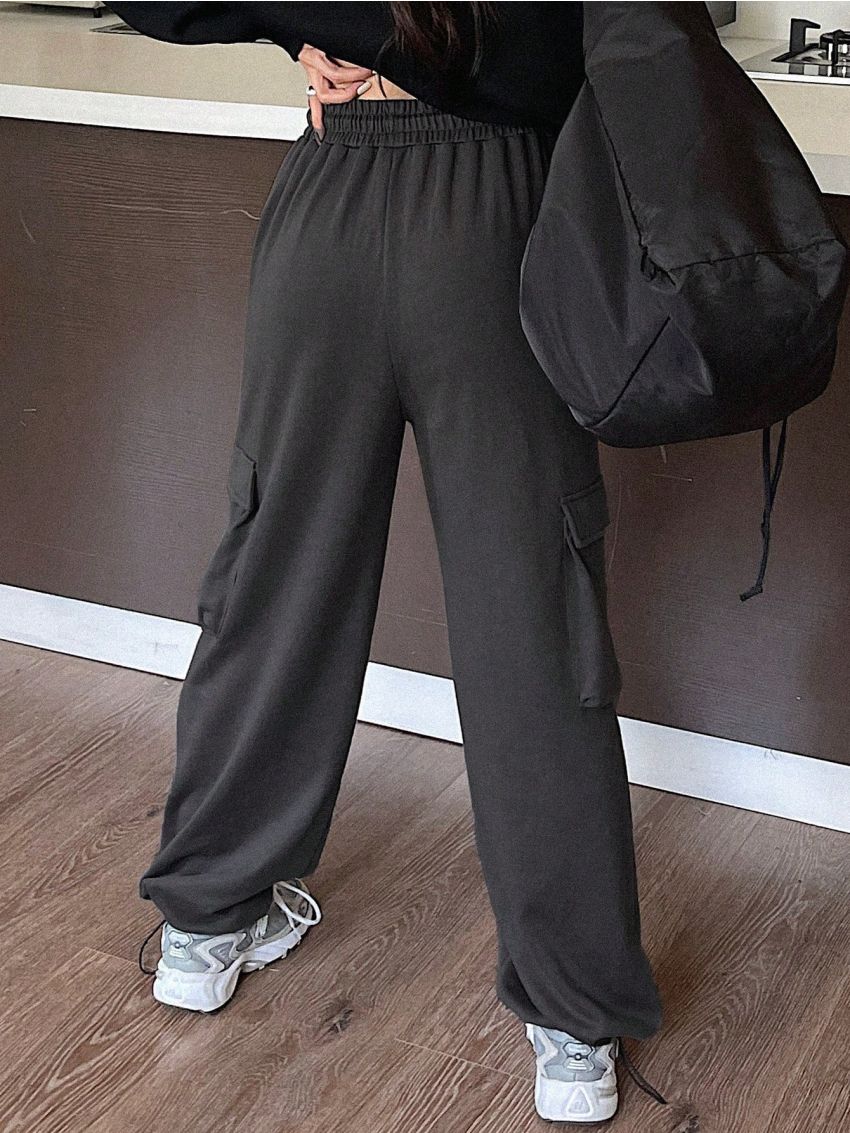 Dazy-Less Women'S Drawstring Waist Cargo Shorts With Pockets