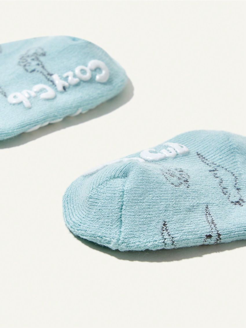 Cozy Cub 3pairs/set Thick Plush Cartoon Dinosaur Baby Socks