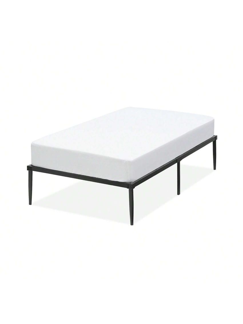 Metal Platform Bed Frame Heavy Duty Steel Slat No Box Spring Needed, Easy Assembly, Noise Free