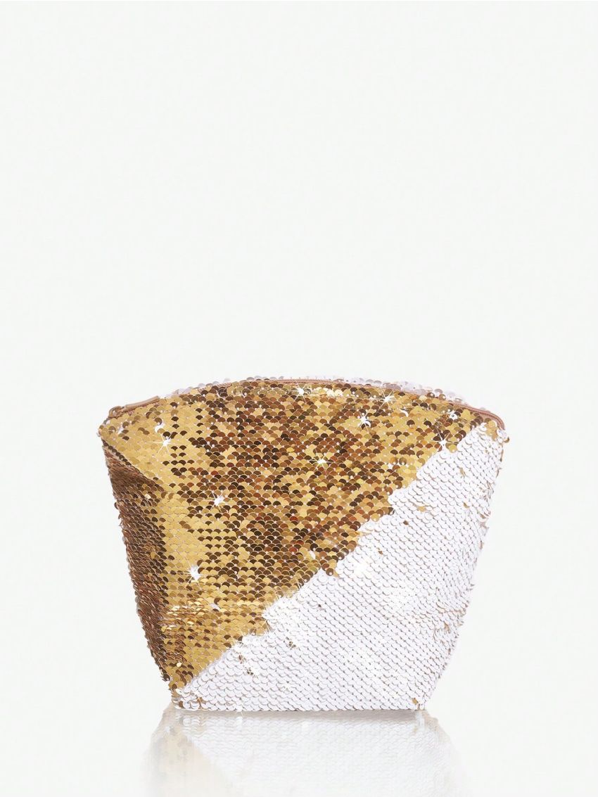 SHEIN SXY Sequin Overlay Women Evening Bag