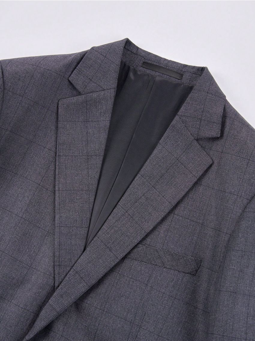 Manfinity Mode Men's Plaid Business Suit Set