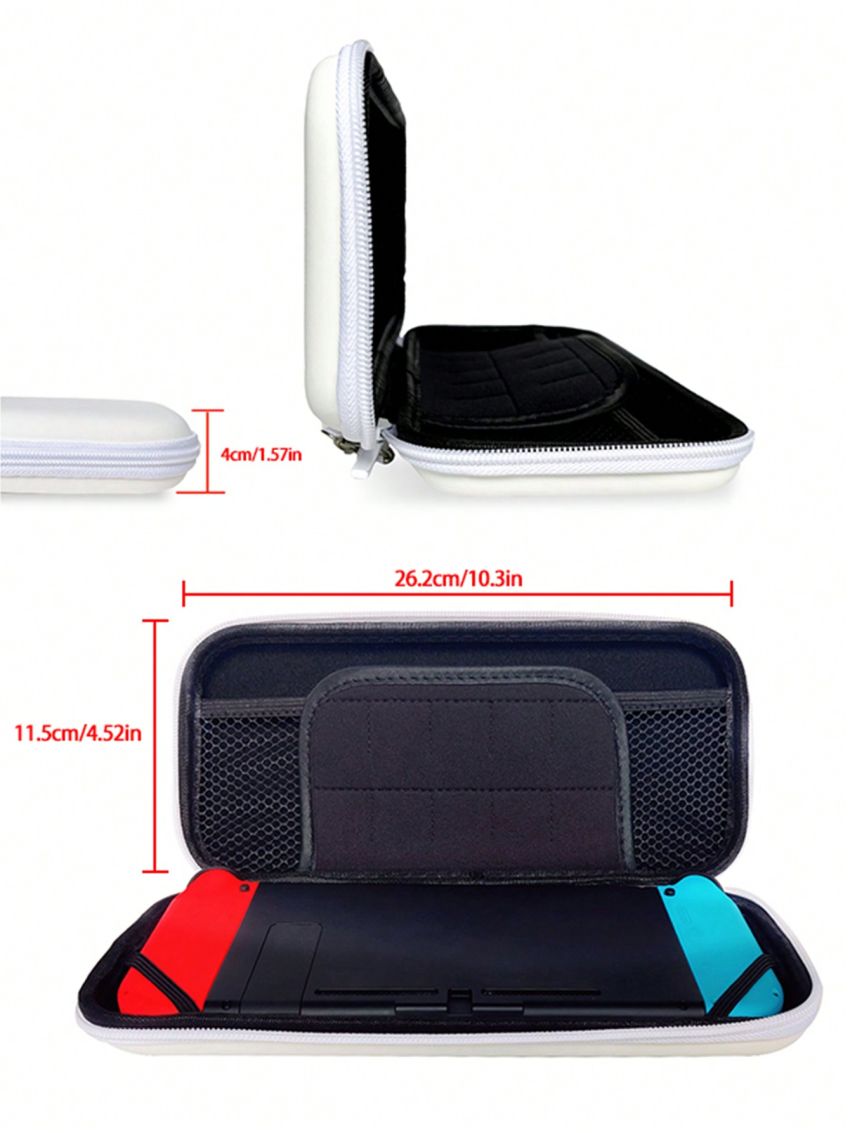 1pc Simple & Personalized Butterfly Design Switch Carrying Case, Portable Protective Cover For Joy-con Controllers & Game Cards Storage