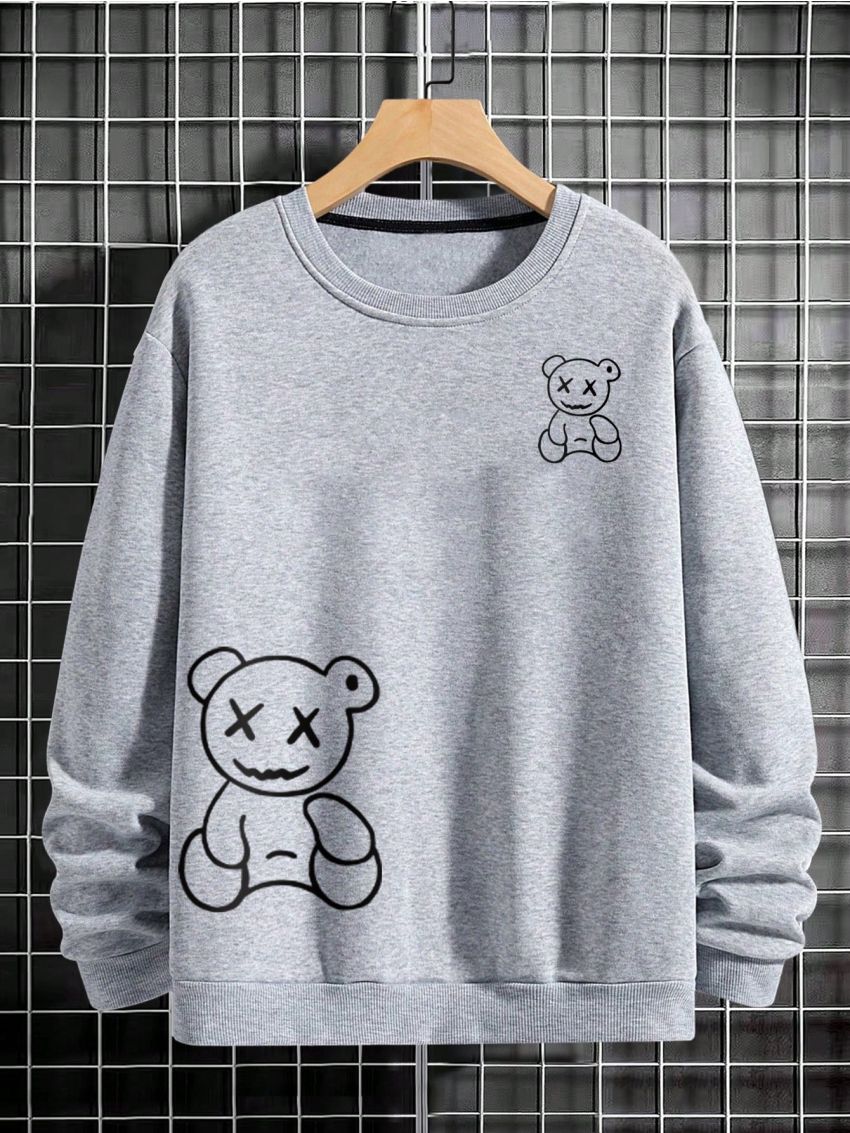 Manfinity Hypemode Men's Cartoon Printed Sweatshirt Without Zipper