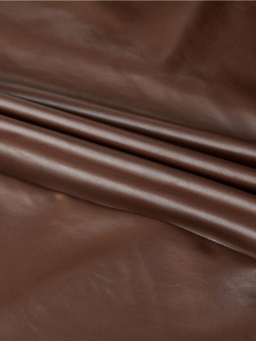 CHEYENNE SAHARA Double Breasted Belted PU Leather Trench Coat