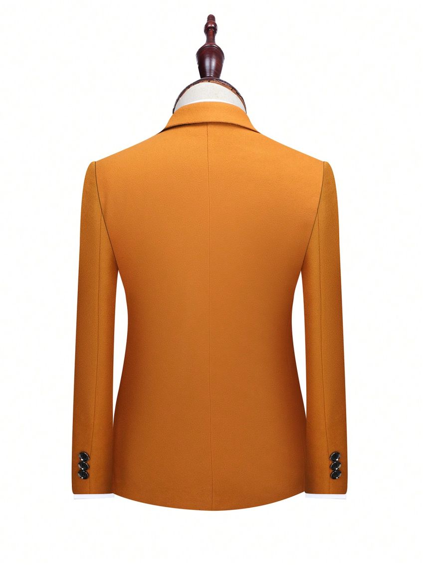 Manfinity Mode Men 1pc Solid Single Breasted Blazer