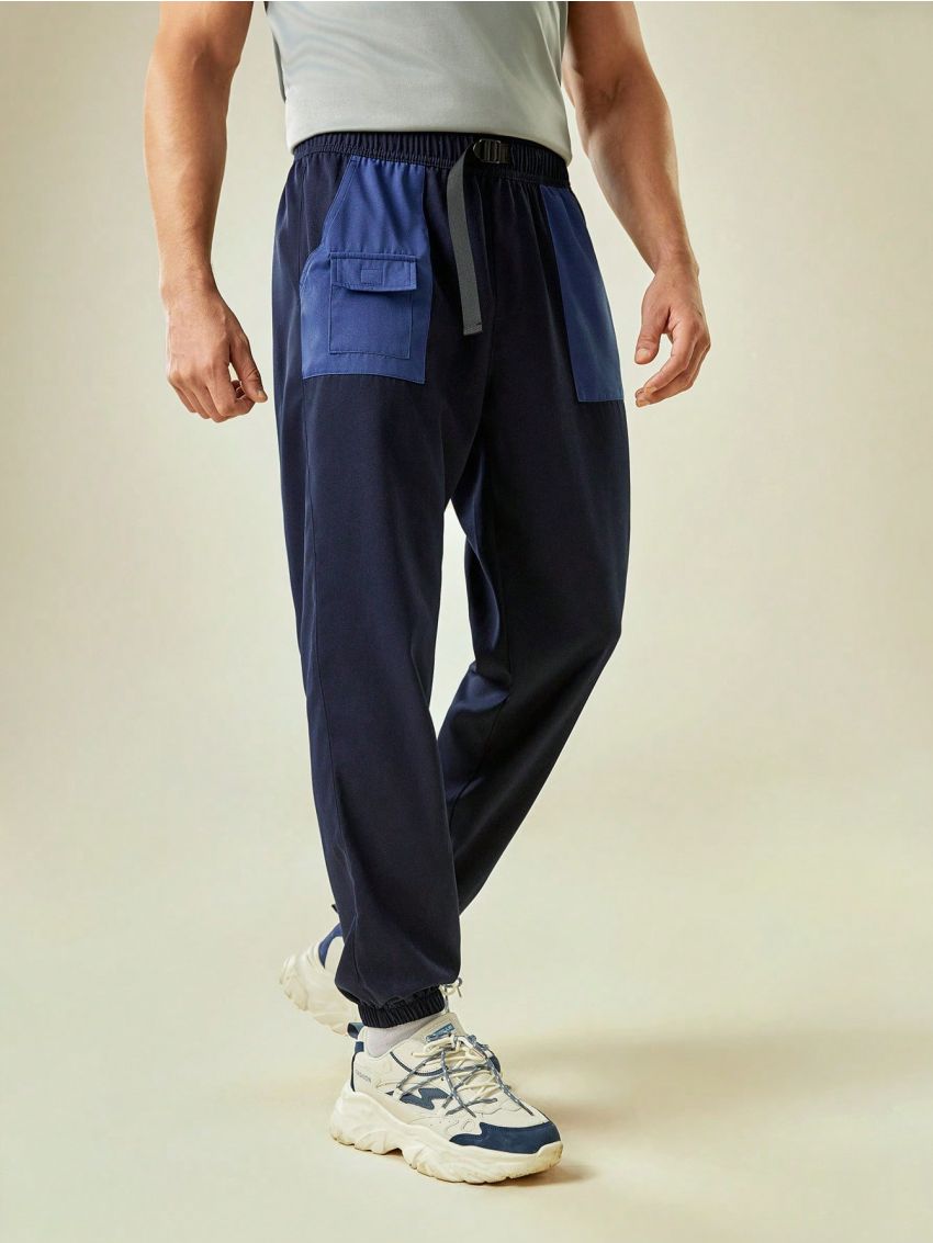 In My Nature Men's Color Block Outdoor Pants With Pockets