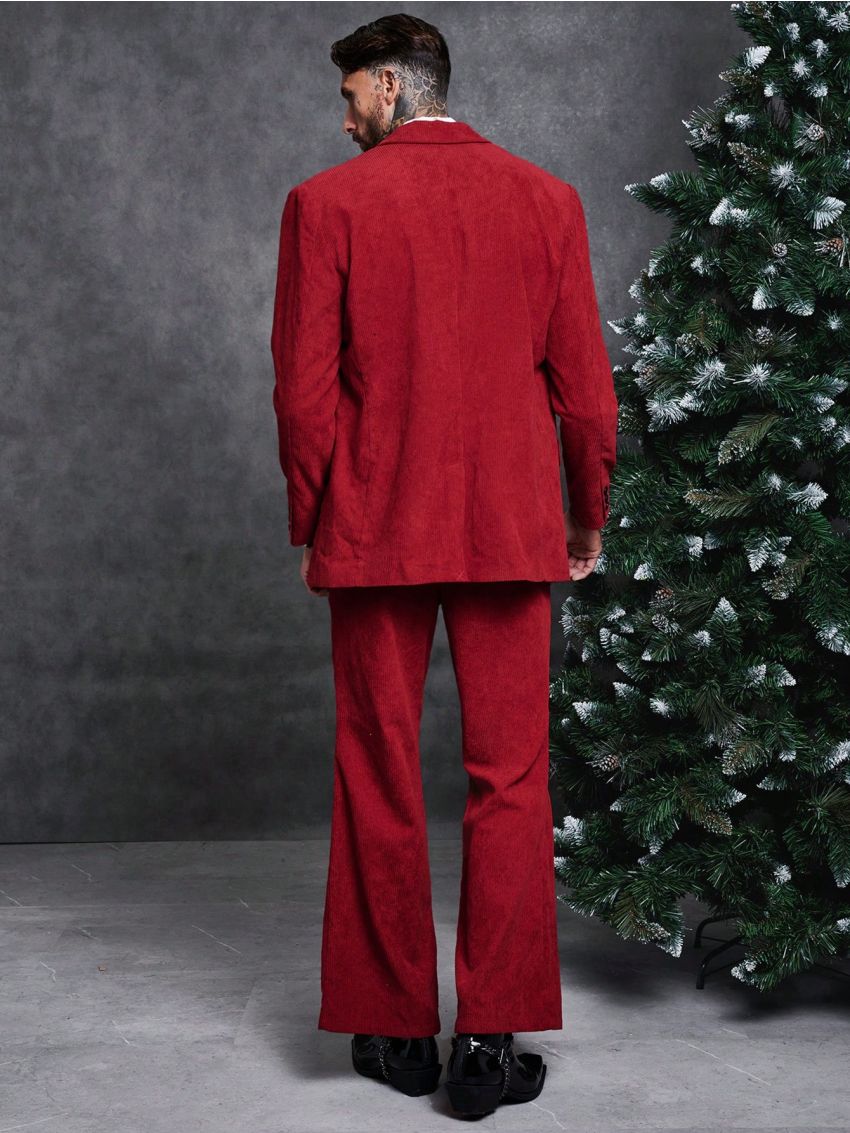 SHEIN Men Single Breasted Corduroy Blazer