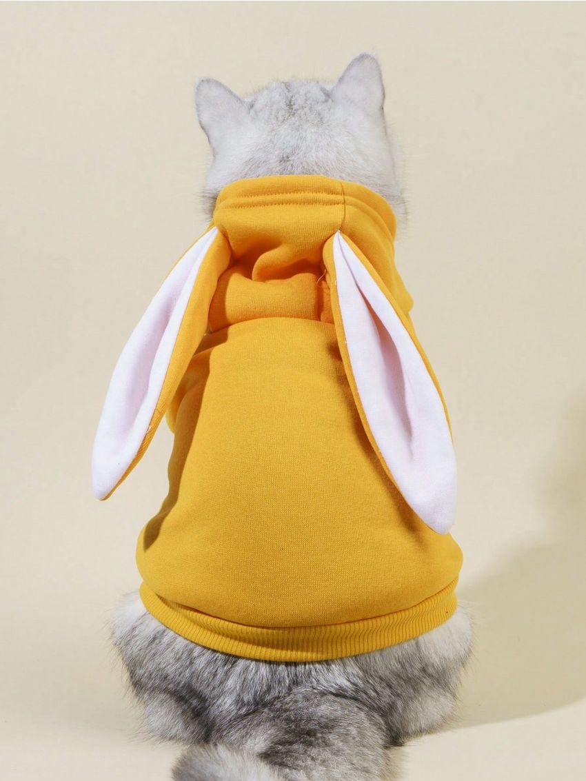 PETSIN Petsin Yellow Rabbit Pet Hoodie, 1pc