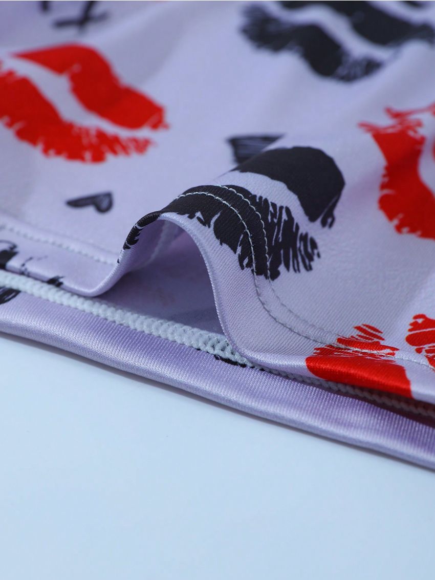 Men's Boxer Briefs, Boys' Four-corner Printed Underwear, Large Size Breathable Men's Shorts, Four-season Pants, Men's 3-piece Pack