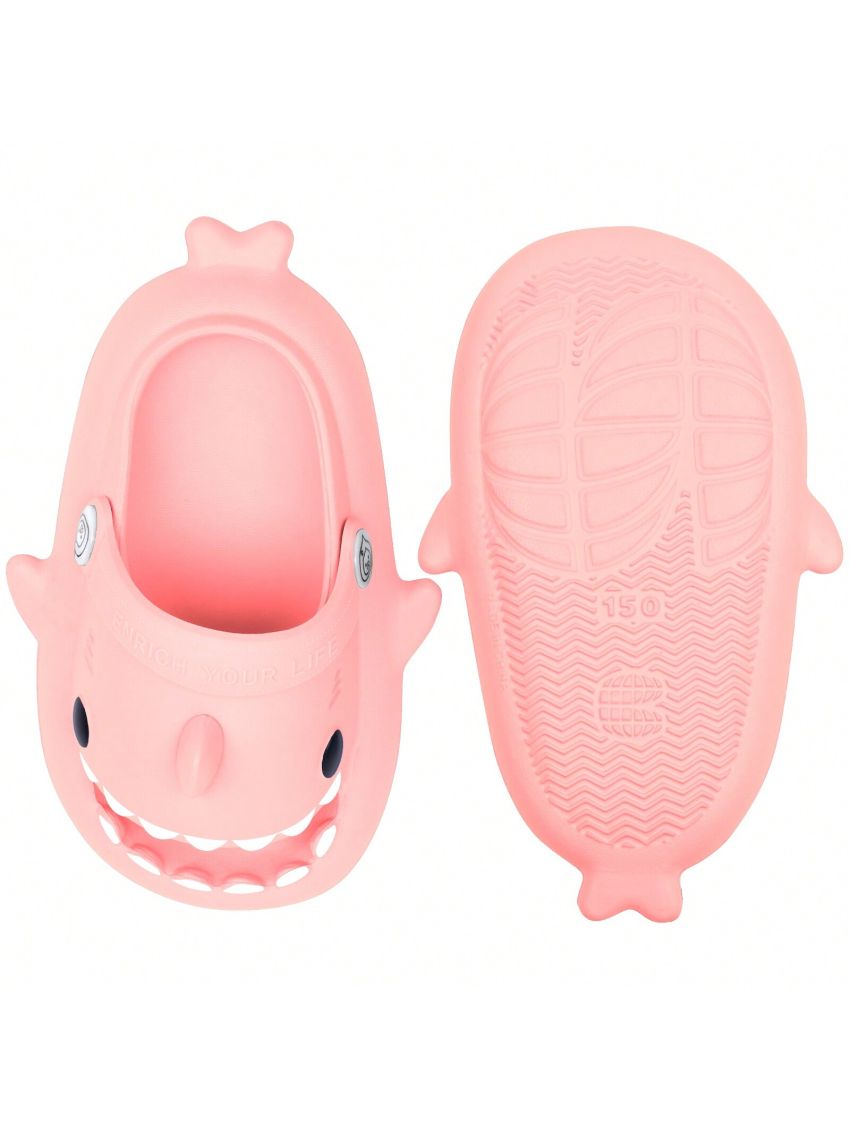 Kids Shark Slides Pillow Shower Slippers Quick Dry Sandals Boys Girls Comfy Cloud Slides Summer Non-Slip Thick Sole Beach Pool shoes