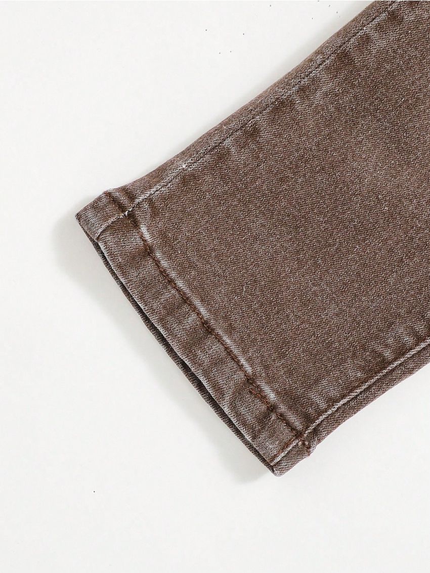 SHEIN Vintage Distressed Jeans For Tween Boys