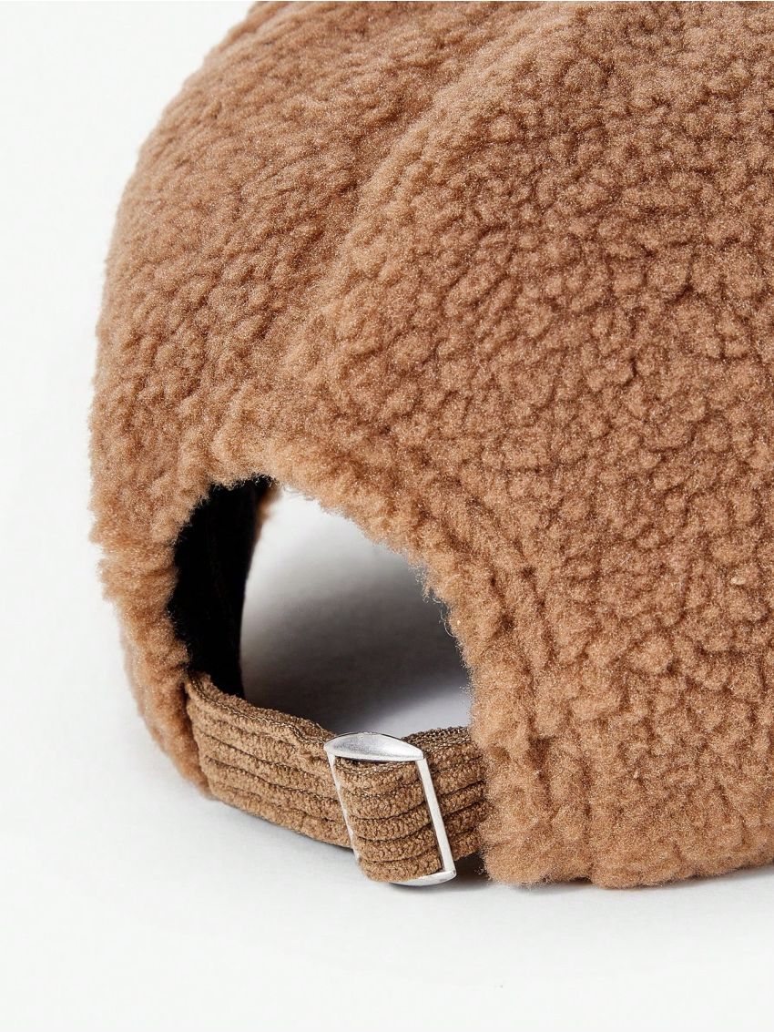 SHEIN ICON Solid Warm Baseball Cap