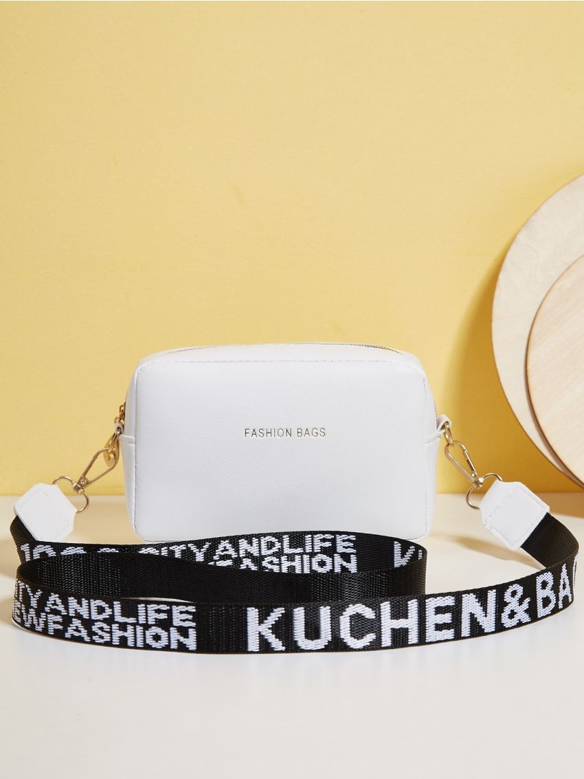 Mini Letter Graphic Crossbody Bag