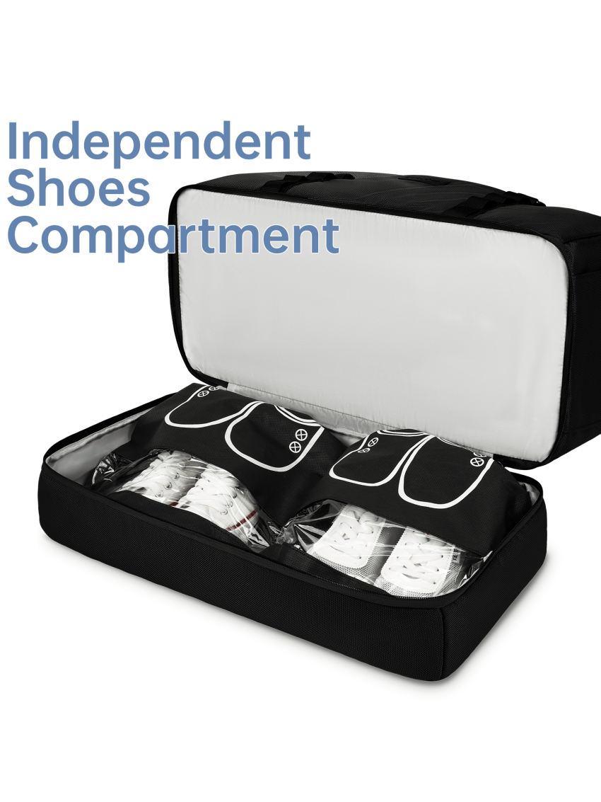 ETRONIK Travel Duffle Bag for Men Women, Carry on Bags for Airplanes with Toiletry Bag, Gym Bag with Shoe Compartment, Weekender Overnight Bag for Sports Business Trip