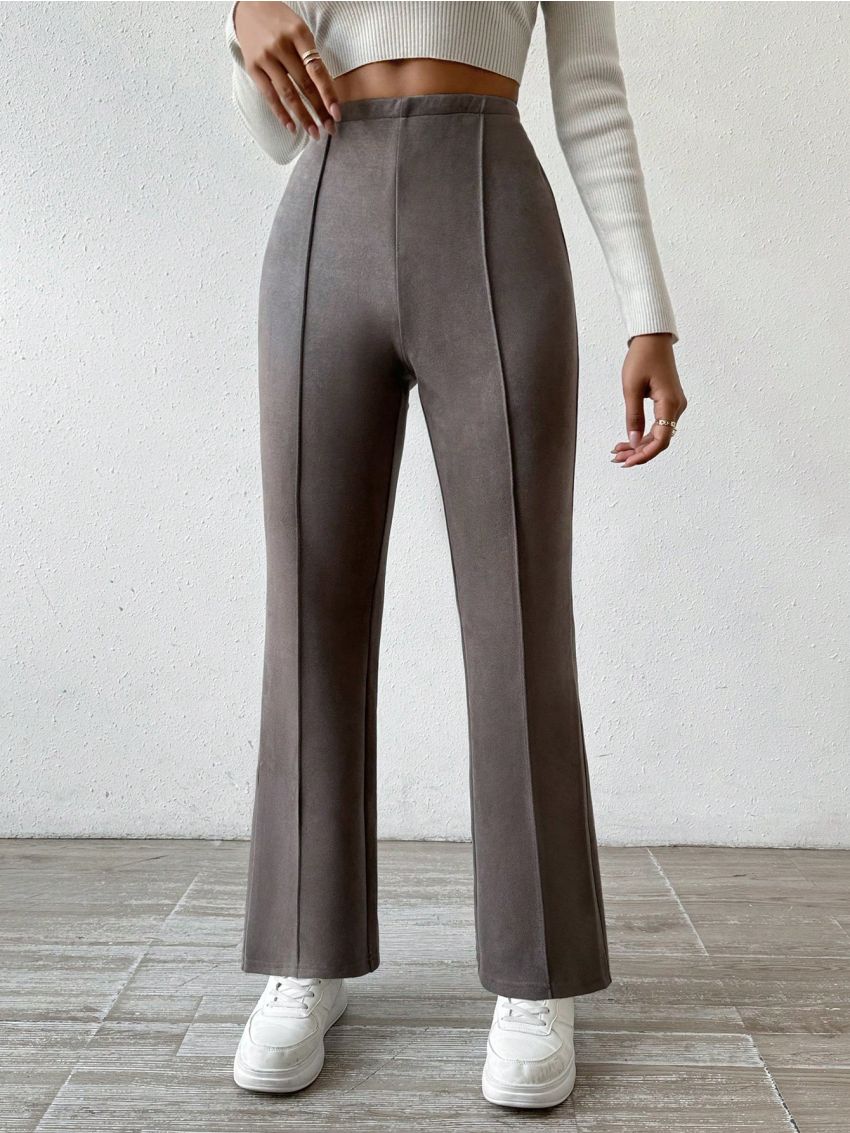 SHEIN Unity Solid Flared Pants