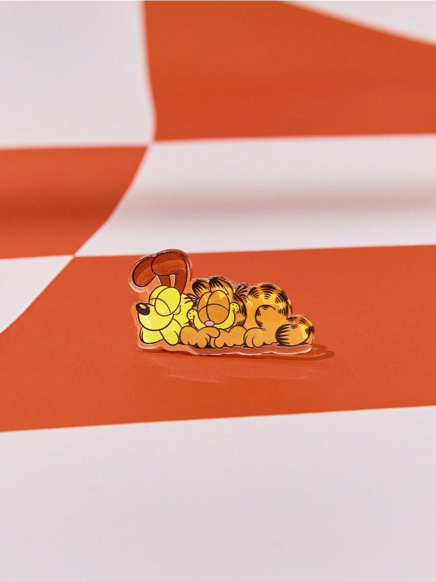GARFIELD X SHEIN 4pcs Cat Shaped Novelty Commemorative Brooch Pin