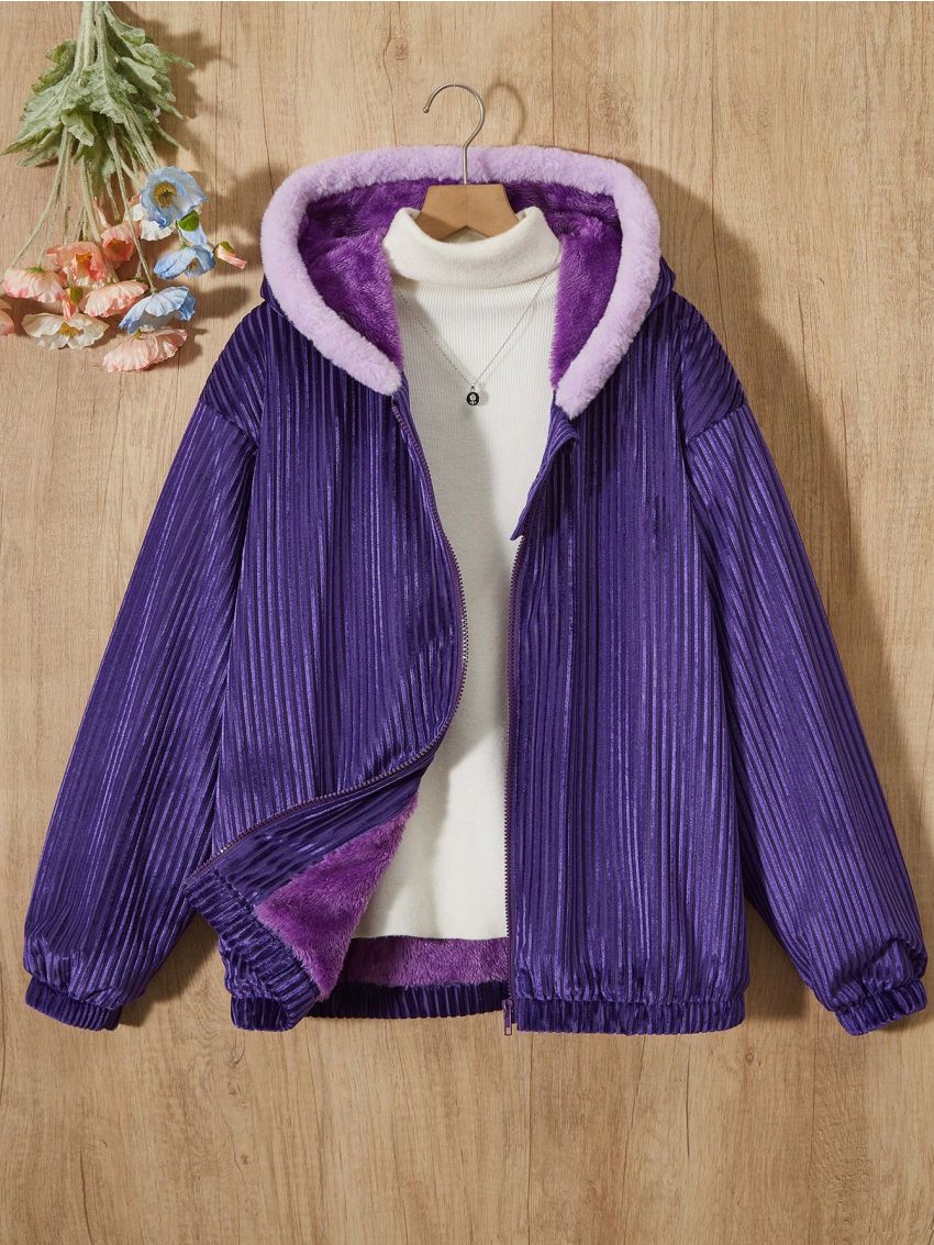 Teenage Girls' Long-sleeved Hooded Jacket