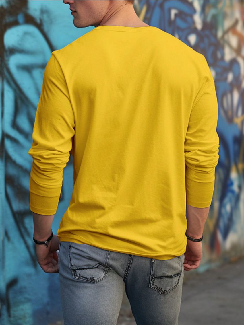 Manfinity Hypemode Men's Plus Size Cartoon Printed Long Sleeve T-shirt