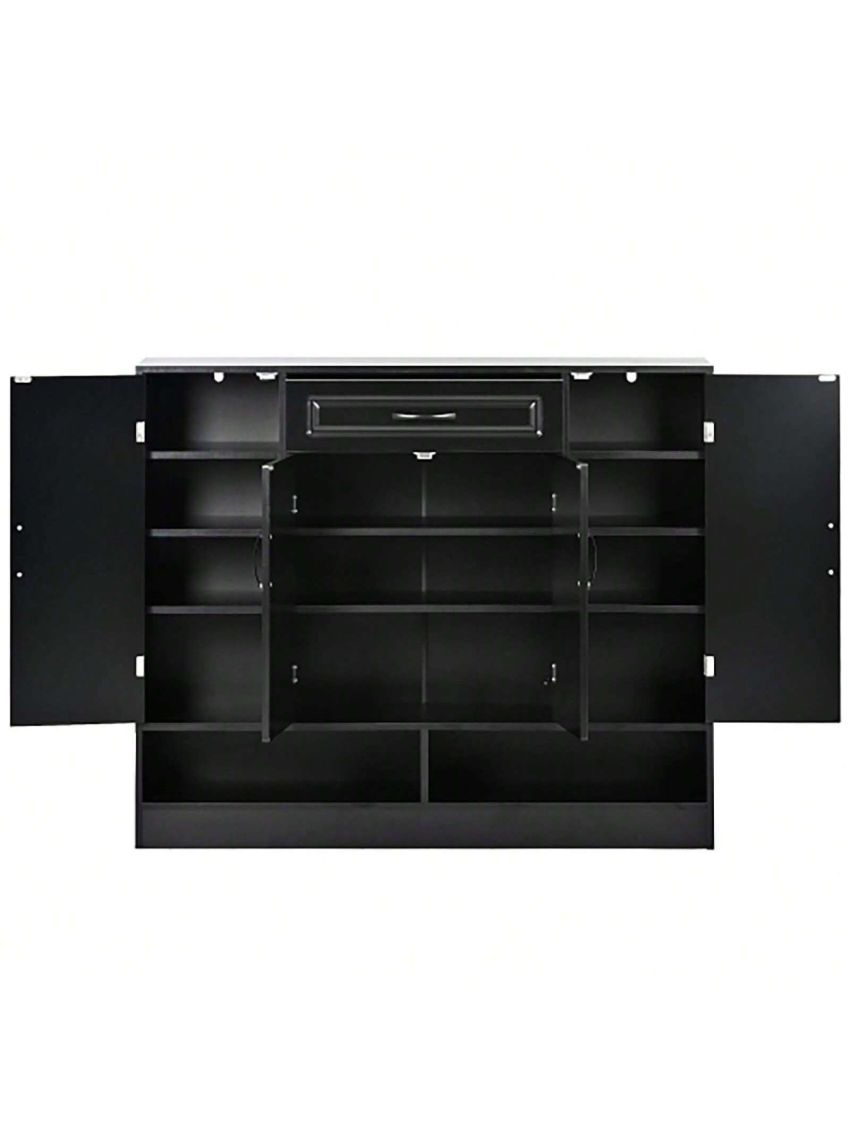 Sleek and Modern Shoe Cabinet with Adjustable Shelves, Minimalist Shoe Storage Organizer with Sturdy Top Surface, Space-saving Design Side Board for Various Sizes of Items