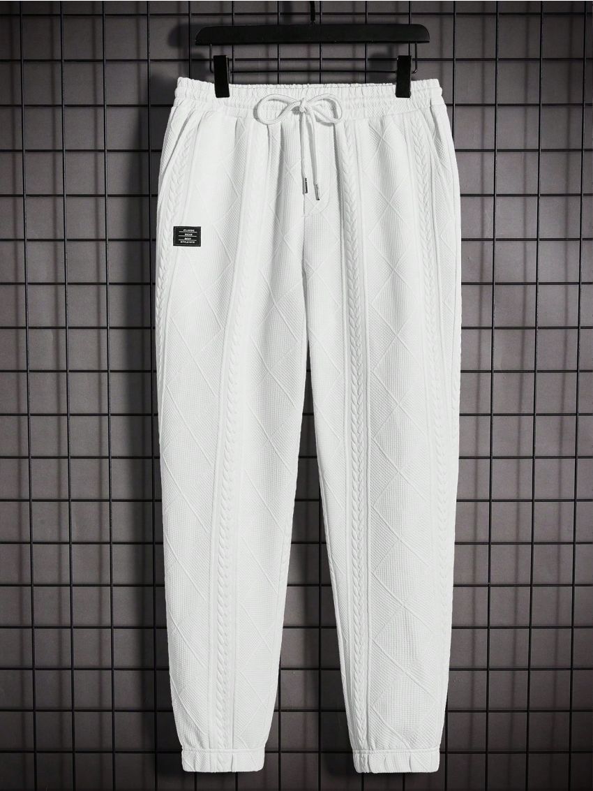 Manfinity Homme Men's Knitted Casual Sweatshirt And Sweatpants Set