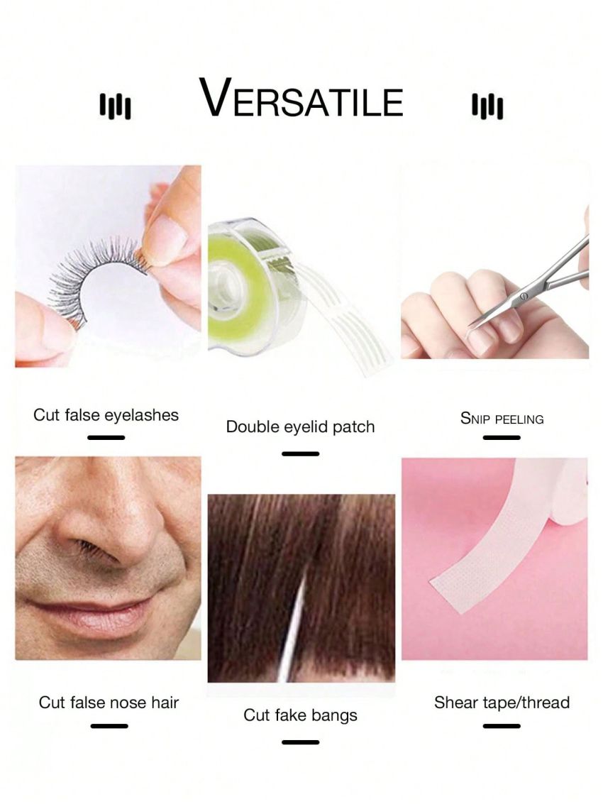 1pc Stainless Steel Russian Style Dead Skin Scissors With Colorful Handle