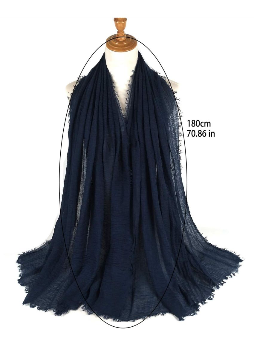 1pc Pure Color Simple & Lightweight Scarf Head Wrap