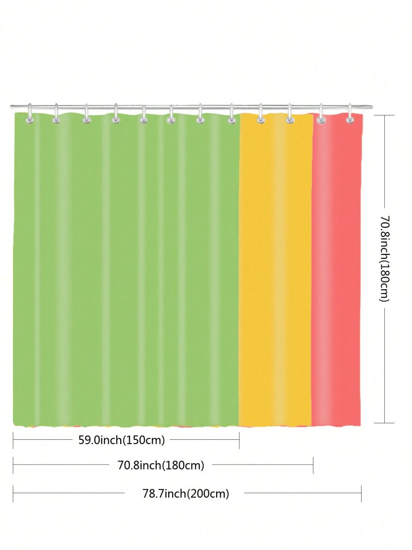 Le freak c est chic Black Twisted Line Pattern Waterproof Shower Curtain