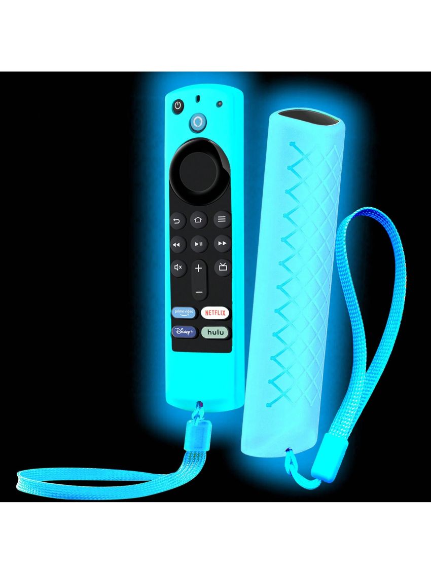 4K Firestick Remote Cover, 4K+ Firestickremote TV Remote Universal Remote Case Skin Sleeve with Lanyard Glow in The Dark