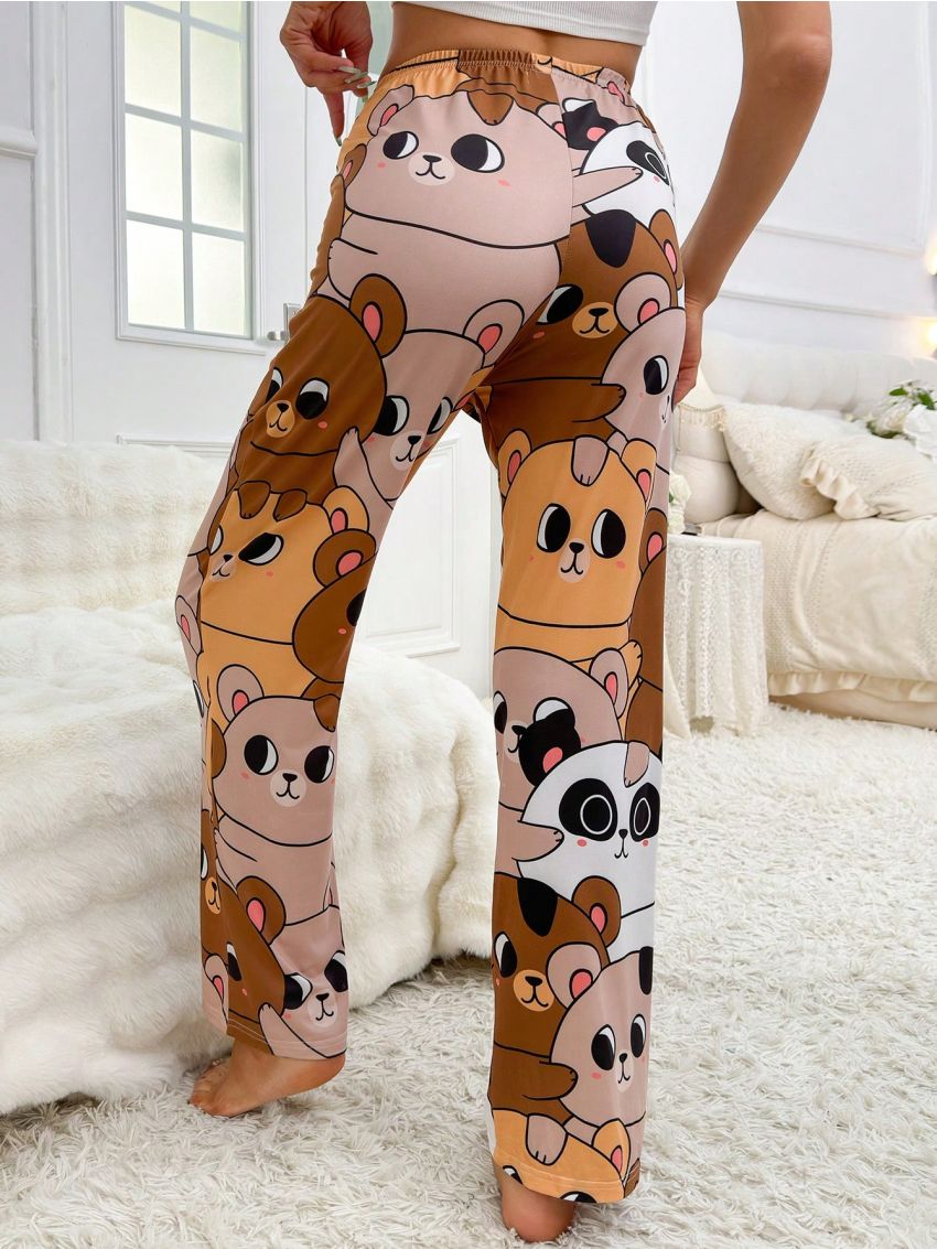 AKIKODRAWS Cartoon Printed Sleep Pants