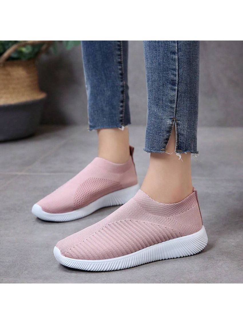 Women's Flat Knit Sports Sneakers