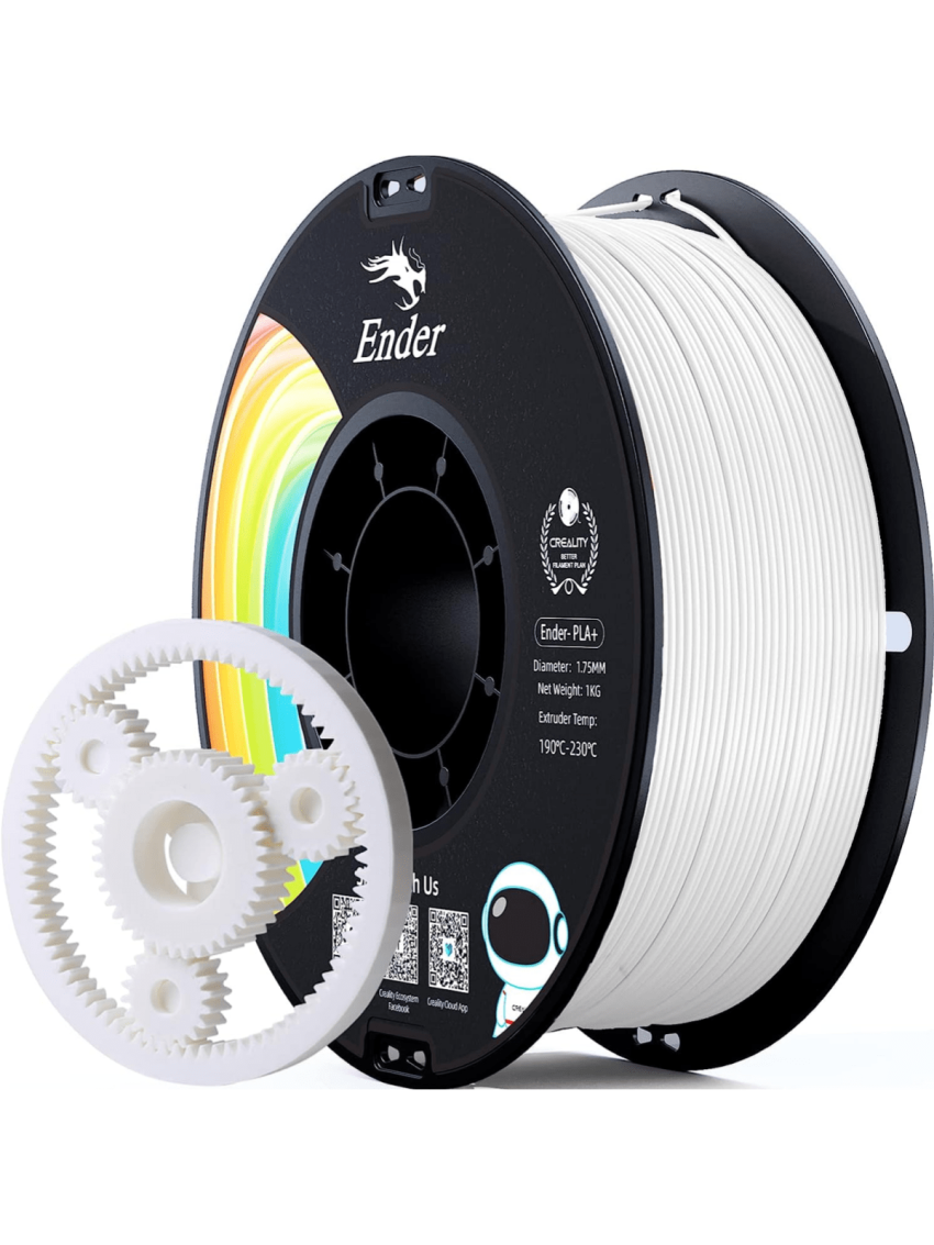 Creality PLA Filament Pro, Hyper PLA High Speed 3D Printer Filament, 1.75mm White Printing Filament, 1kg(2.2lbs)/Spool, Dimensional Accuracy ±0.03mm. Fit Most FDM Printer