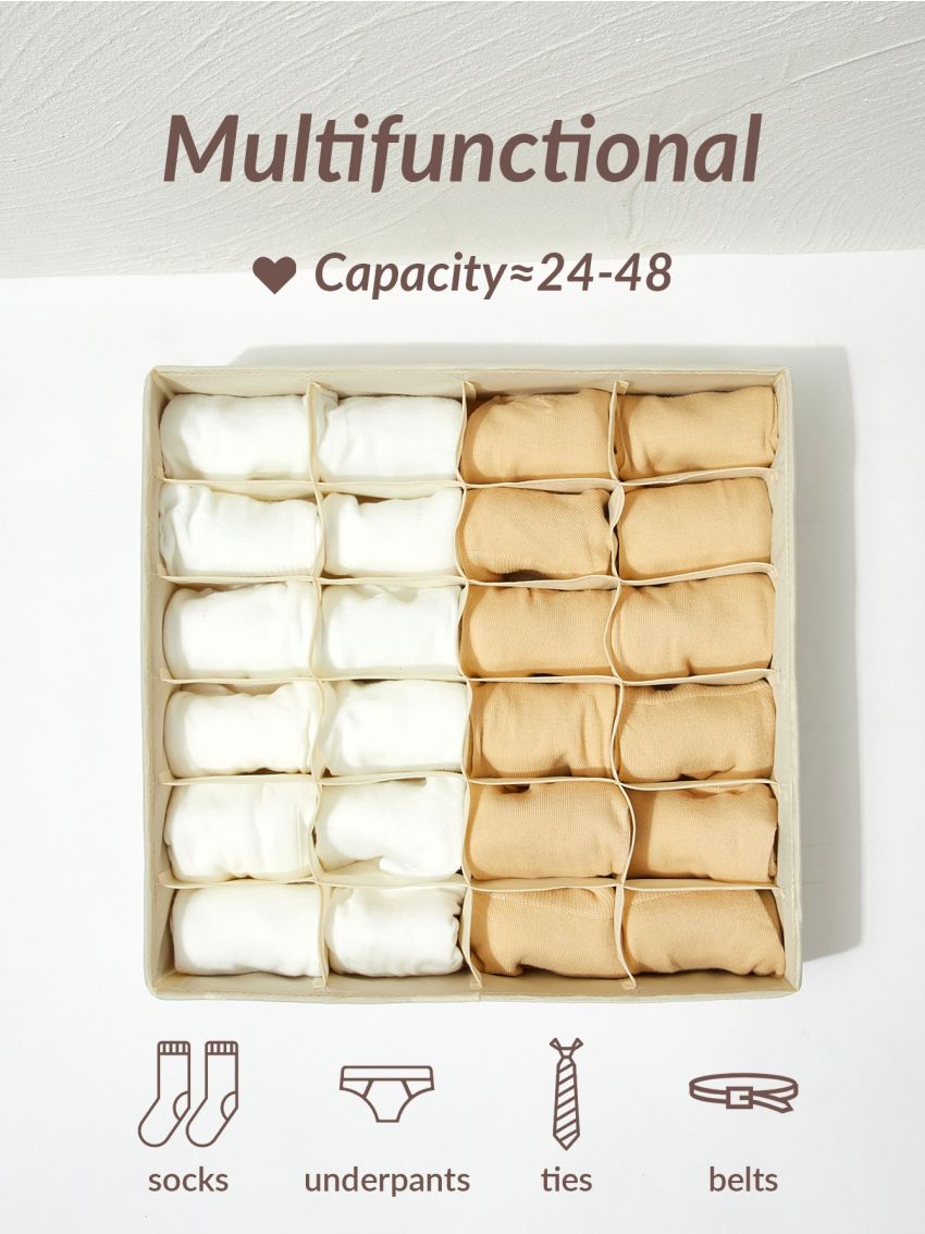 SHEIN Basic living 1pc Closet Organizer Drawer Divider 3 Size For Socks/Ties/Underwear/Belt/Bra/Shirt/Towel