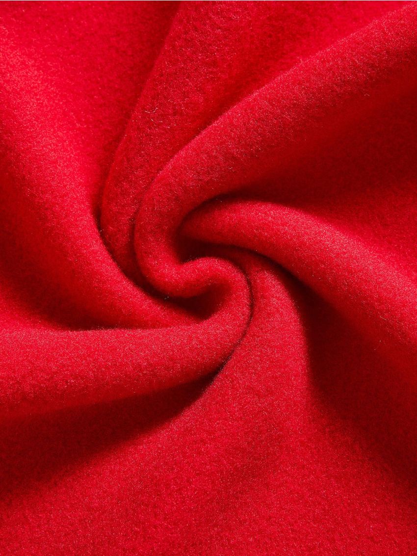 Young Girls' Casual Long Sleeve Round Neck Sweatshirt With New Year Pattern, Suitable For Autumn And Winter