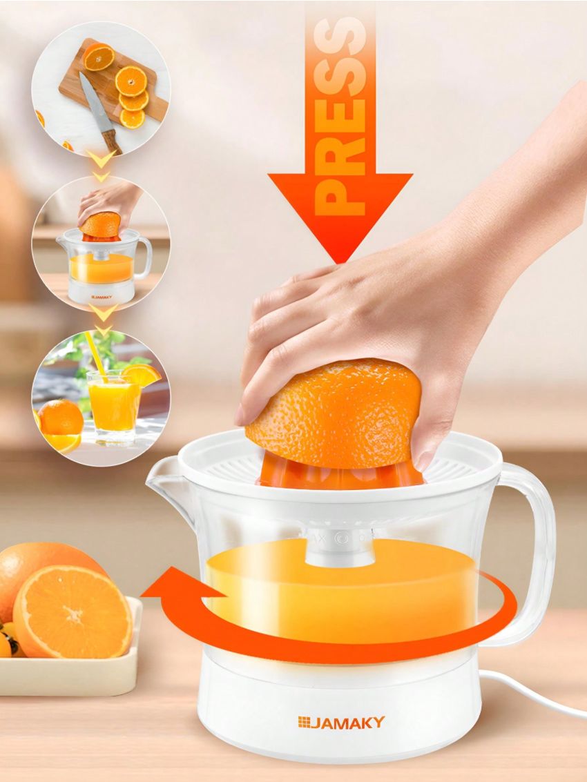 Original Citrus Juicer Orange Juice Machine 500Ml Capacity 25W Power Push Start for Family Breakfast Office Dormitory Green