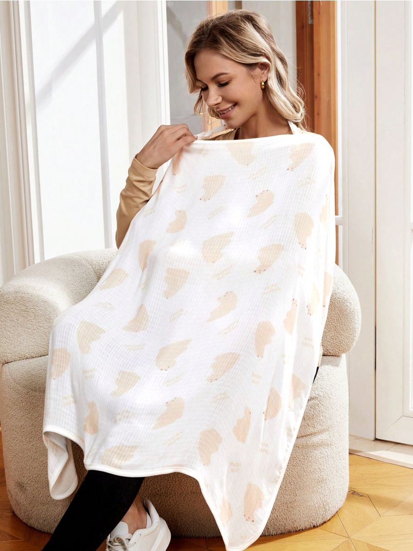 Cozy Cub 1pc Khaki Bear Nursing Top