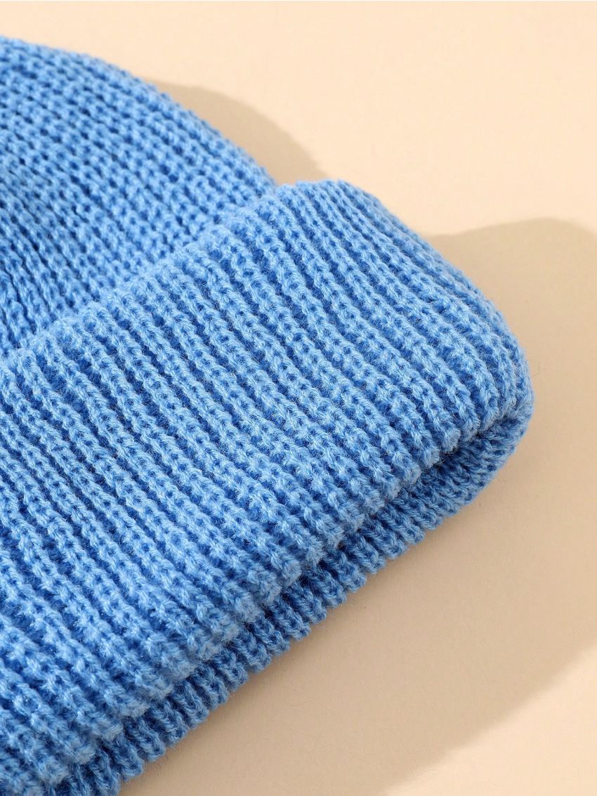 Plain Knit Men's Flat Cap