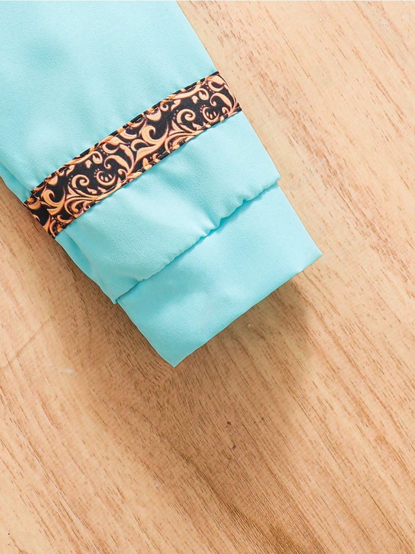 Infant Boys' Classic Blue-green Top For Spring