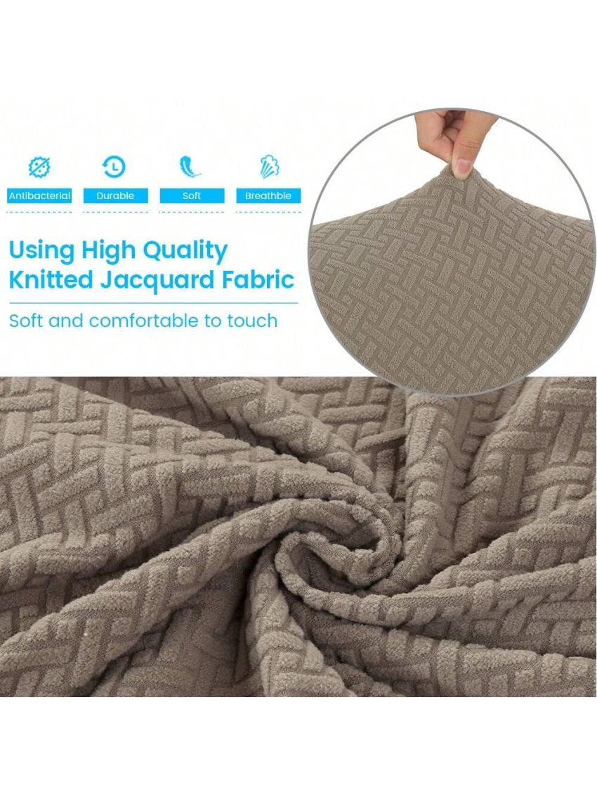 Wingback Armchair Cover Stretch Slipcover Elastic Wing Chair Cvoer Protector 2 Pieces