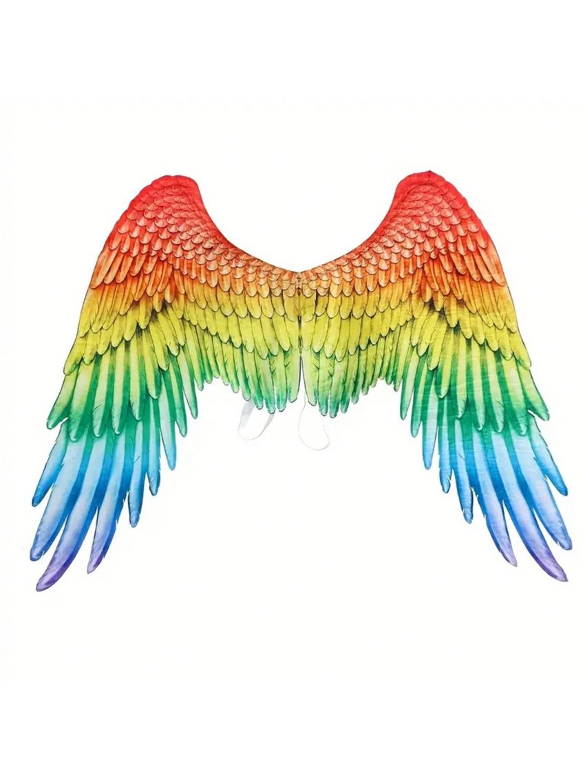 1pc Colorful Adult Size Wings, Suitable For Halloween, Mardigras, Party Cosplay Accessory