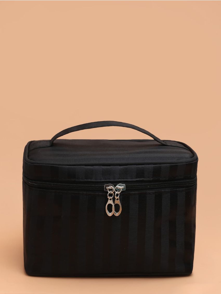 Striped Square Makeup Bag , Travel Essentials