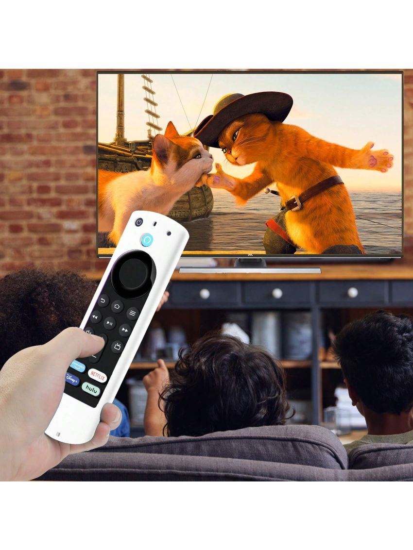 4K Firestick Remote Cover, 4K+ Firestickremote TV Remote Universal Remote Case Skin Sleeve with Lanyard Glow in The Dark